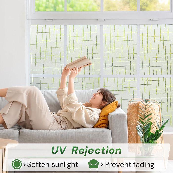 Folia Okienna Mrożona Samoprzylepna 44,5x400cm Prywatność Łazienka