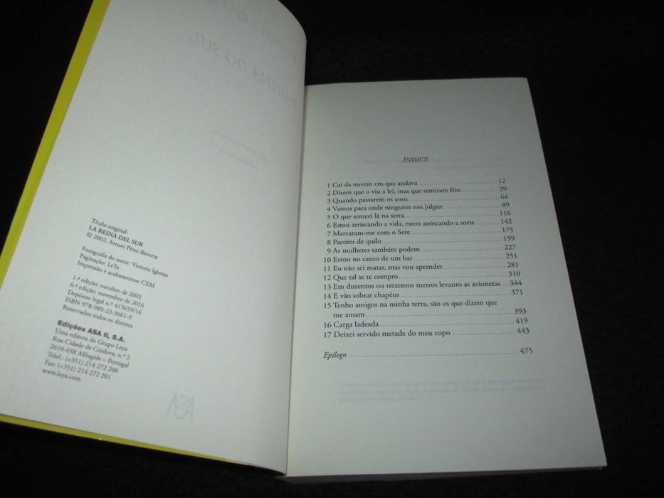 Livro A Rainha do Sul Arturo Pérez-Reverte