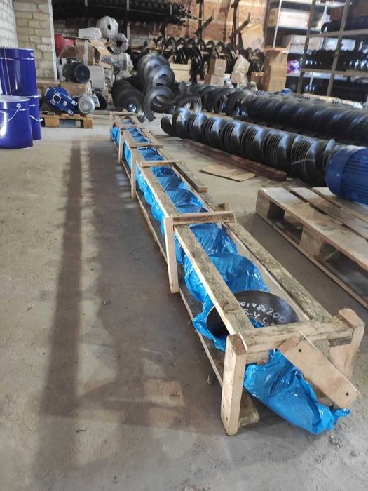 Цельнотянутая шнековая спираль, витки шнека, ремонт/реставрация шнеков