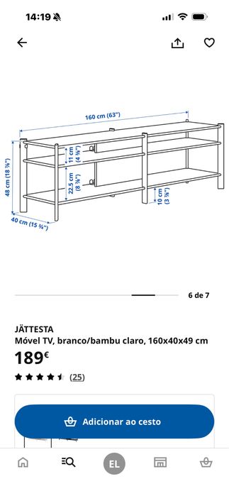 Movel de tv branco com marfim