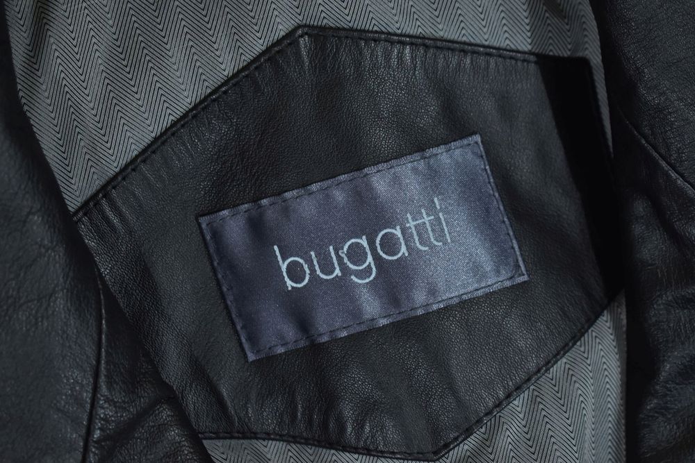 Bugatti Lamm Nappa Skórzana Kurtka Męska Pilotka 52