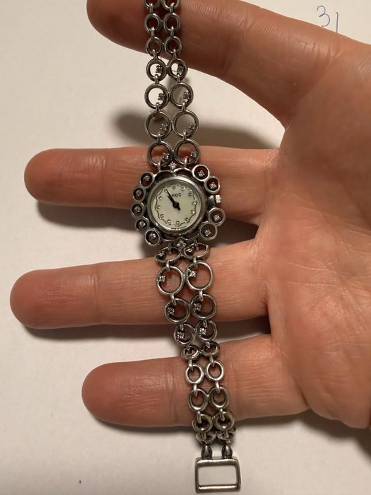 Серьрчные часы 925 пробы