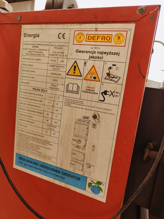 Części do pieca Defro