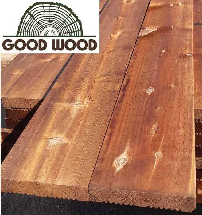 Deski tarasowe 27x144 mm IMPREGNOWANE deska na taras DREWNO Z PÓŁNOCY