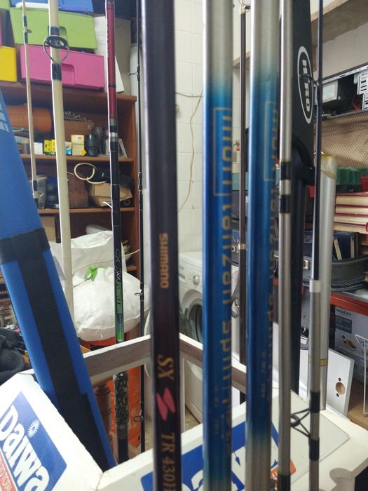 Cana de pesca simano e lineaeffe.