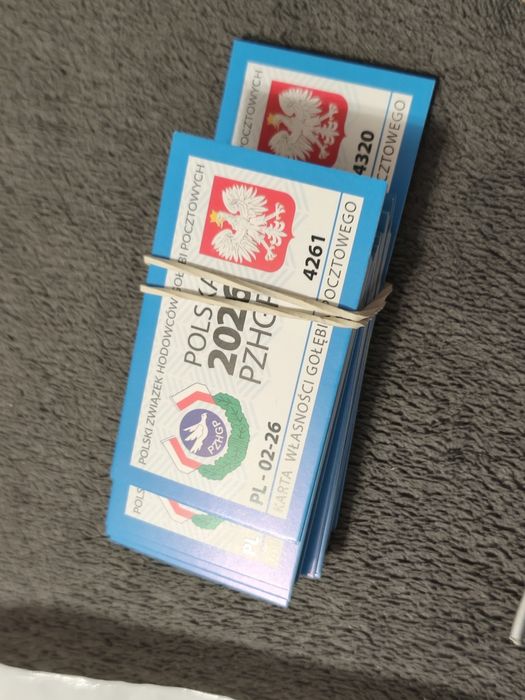 Sprzedam tegoroczne obrączki dla gołębi – 46 szt.