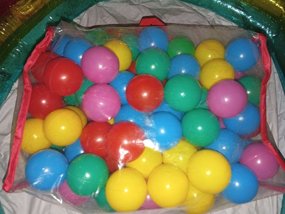 Saco com 100bolas coloridas