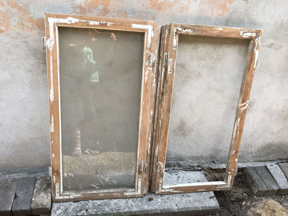 Drewniana rama retro vintage boho DIY na lustro obraz