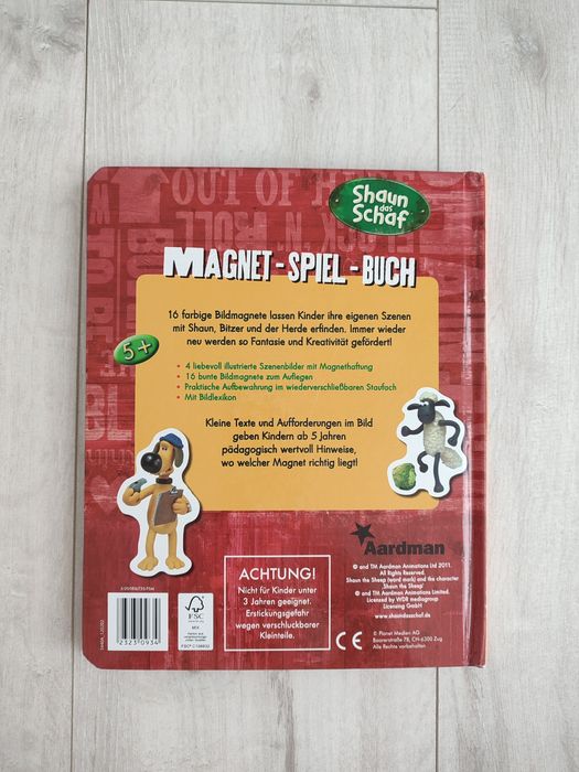 Магнітна книга-гра Shaun the Sheep (Овечка Шон)  | нова | 16 магніті