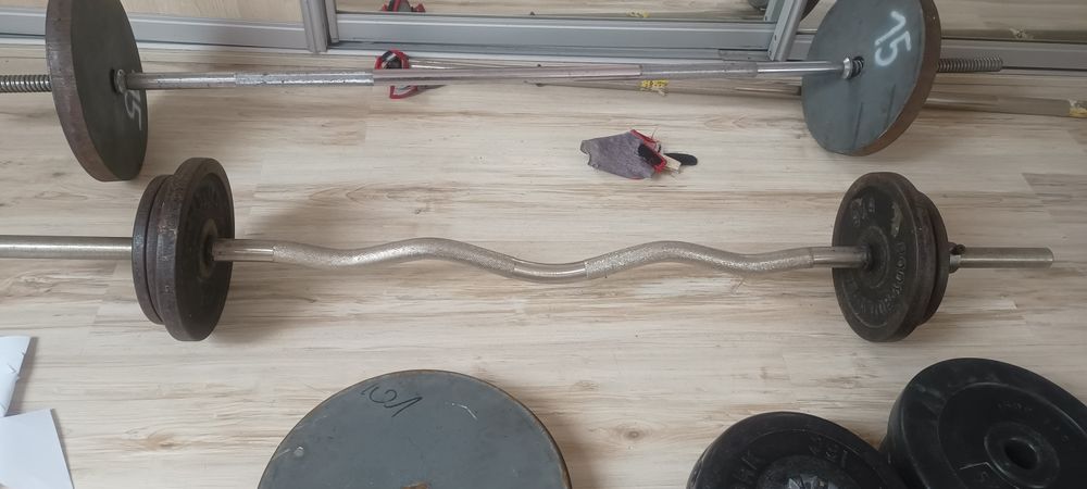 Gryf łamany z obciążeniem żeliwnym