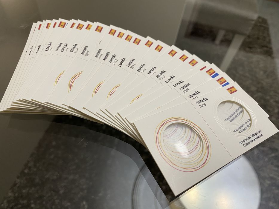 Alvéolos para moedas 2 euros comemorativas personalizados