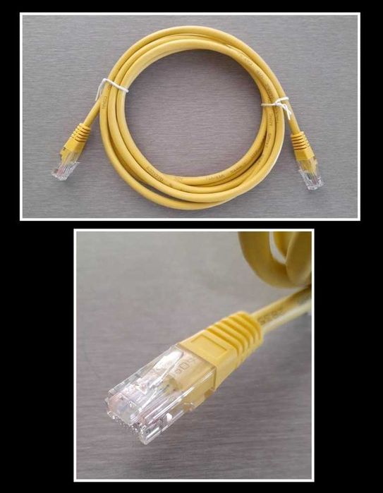 Cabo Ethernet Amarelo (Cat. 5e)