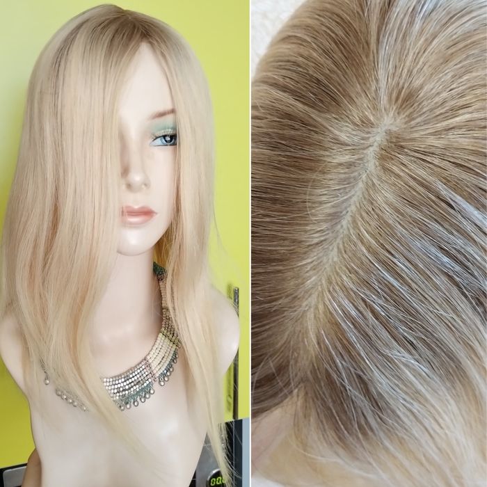 Накладка-полупарик из натуральных волос