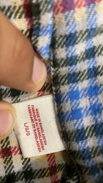 Camisa Levi’s de Manga Comprida a Xadrez / Flanela – Tamanho L