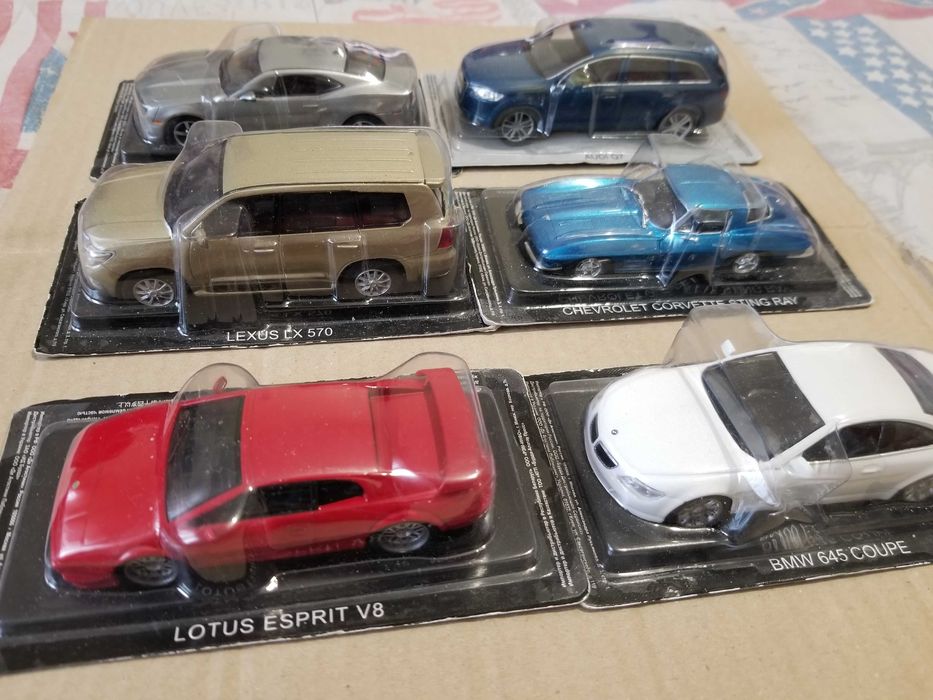 Машинки суперкары Chevrolet, Dodge, Lexus, Ford, Lotus, BMW, Audi 1:43