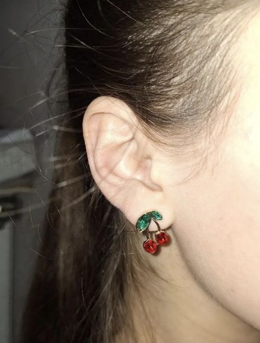 Kolczyki Blueberry " Wiśnie"