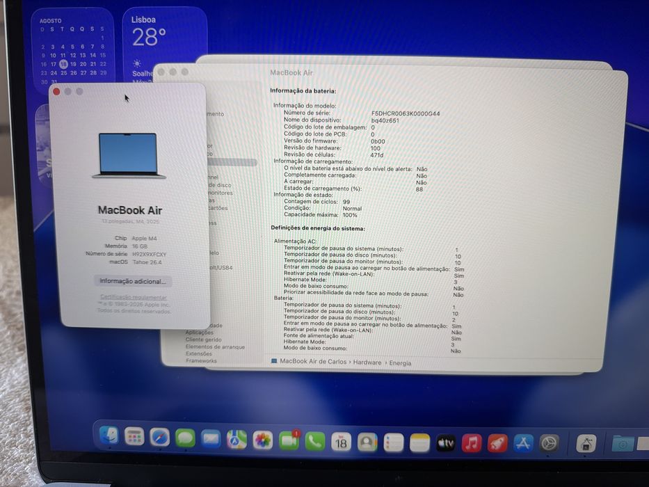 Macbook Air M4 16GB 256GB Skyblue