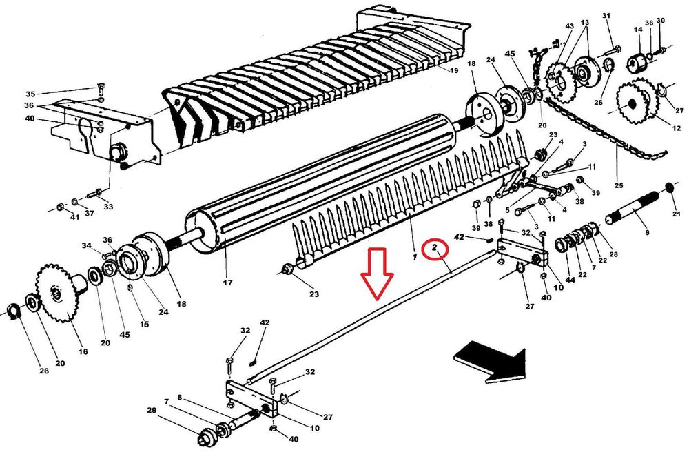 Wał Prasa Ursus / Warfama Z-543