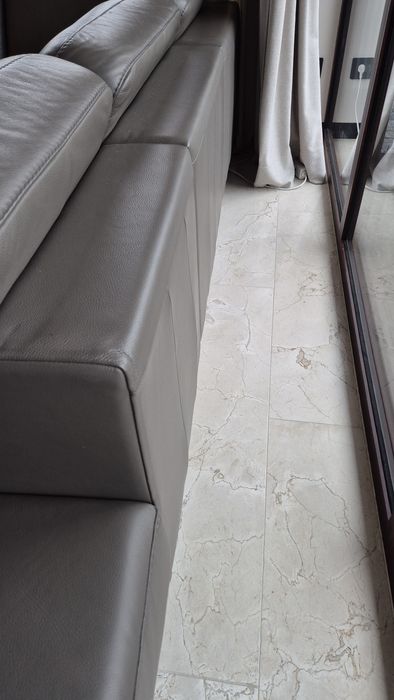 Kanapa tapczan sofa skórzana KLER. Stan bardzo dobry