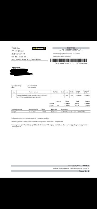 Samsung Galaxy Watch Ultra 47mm LTE biały