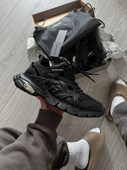 Унисекс кожаные кроссовки Balenciaga Track 2 кросівки баленсіага трек