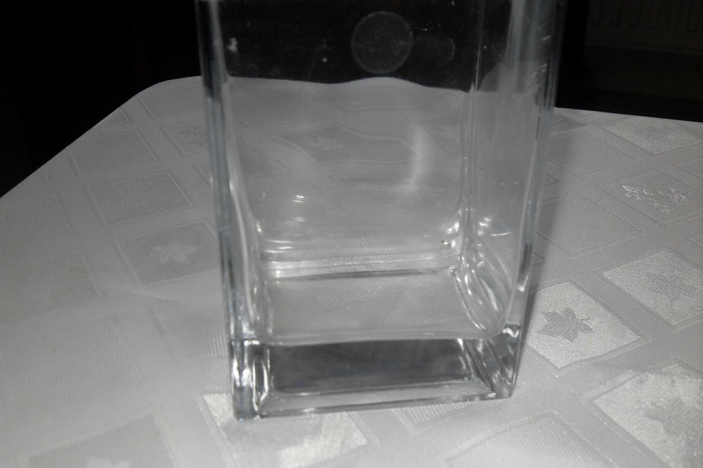 Wazon prostokątny szklany IKEA REKTANGEL 10x8x14cm