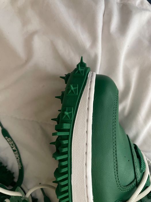 Кросовки  Nike Air Force 1 Off-White Mid SP Leather Pine Green
