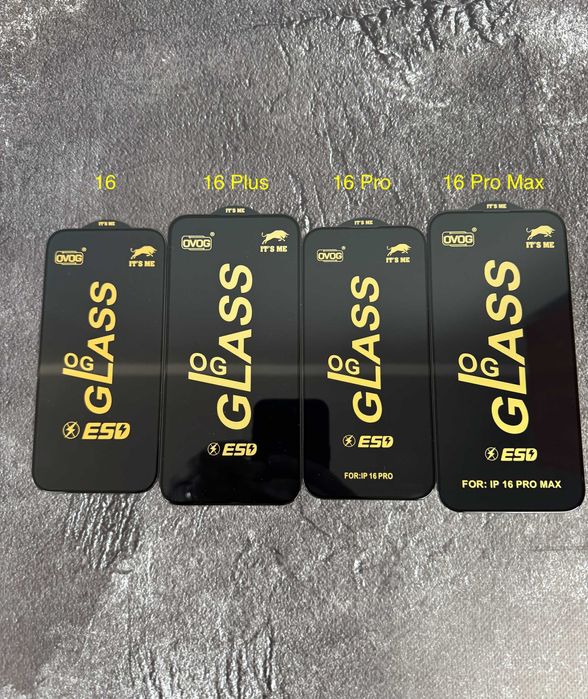 Захисне скло OG iPhone 17 16 15 Pro Max Айфон Защитное стекло Plus Air