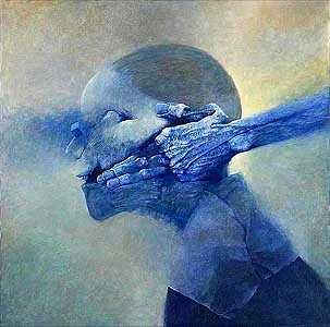 Zdzisław Beksiński Obraz reprodukcja naklejka