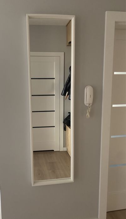 Białe lustro 40x150