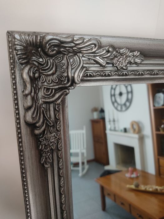 Elegante Espelho Decorativo de Pé | Estilo Clássico Chic | Excelente Estado
