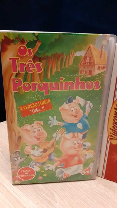 3 Cassetes vhs animação disney