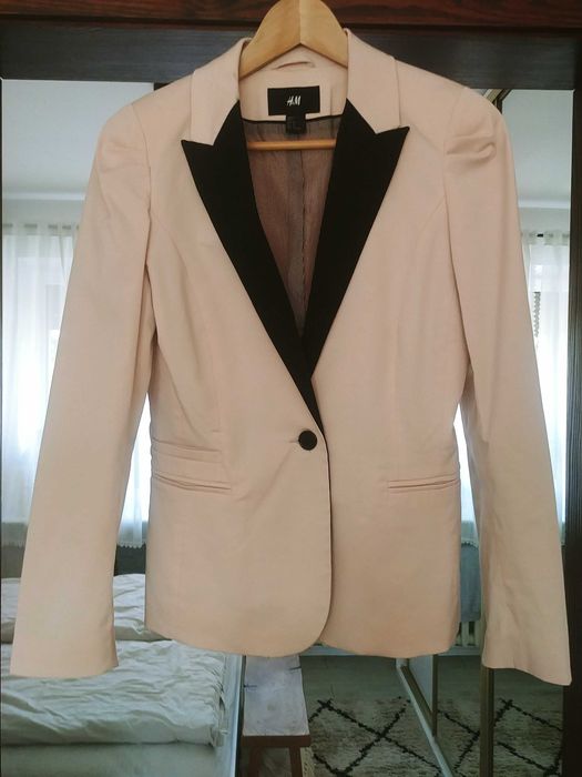 Marynarka H&M pudrowy róż 38/40