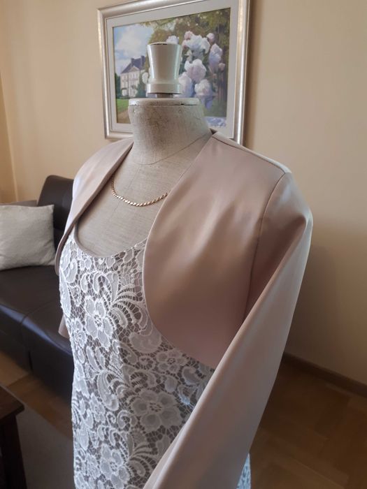 Sukienka koronkowa + bolerko, rozmiar M