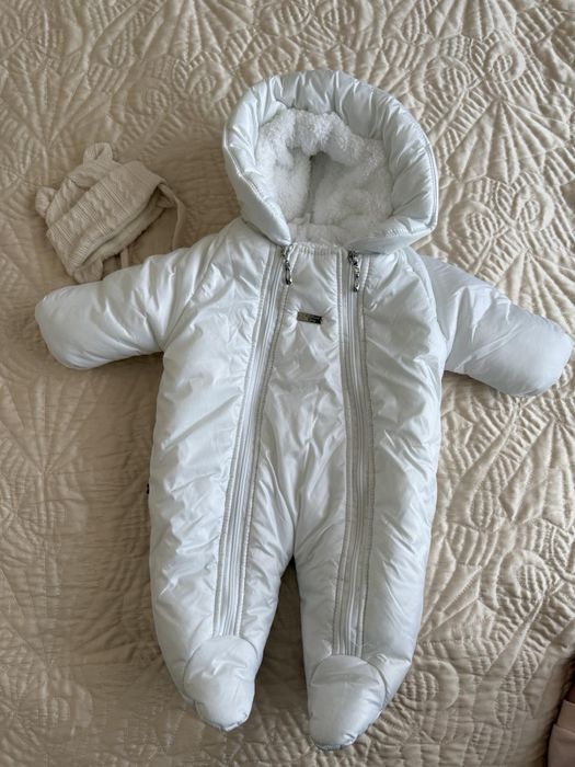 Зимовий комбінезон + шапочка  0-3 міс