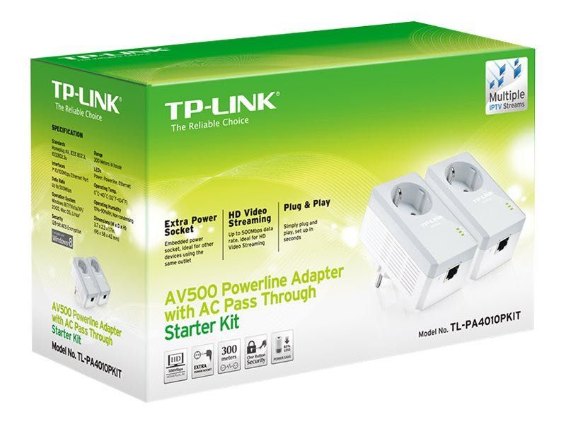 TP-LINK AV500 Adaptador Powerline com Pass Through