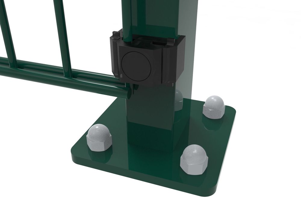 Panel ogrodzeniowy 2D mata 163 cm RAL6005 zielony ocynk drut 6/5/6