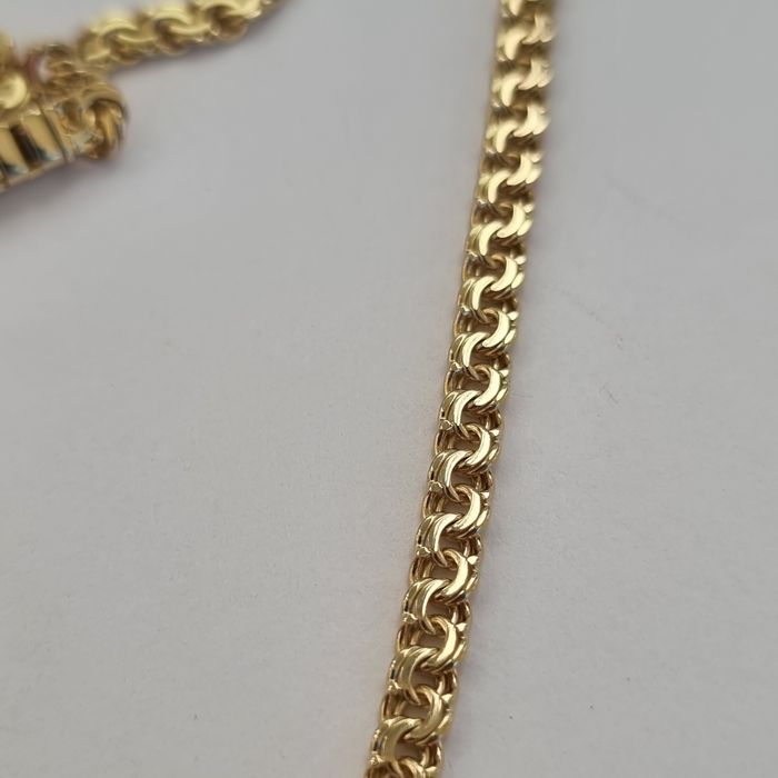 Nowy złoty łańcuszek Galibardi / Garibaldi 585 14k 21.72g.  55cm.