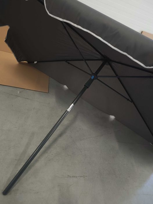 VOUNOT Prostokątny parasol ogrodowy, pochylony parasol balkonowy, 200 x 125 cm,
