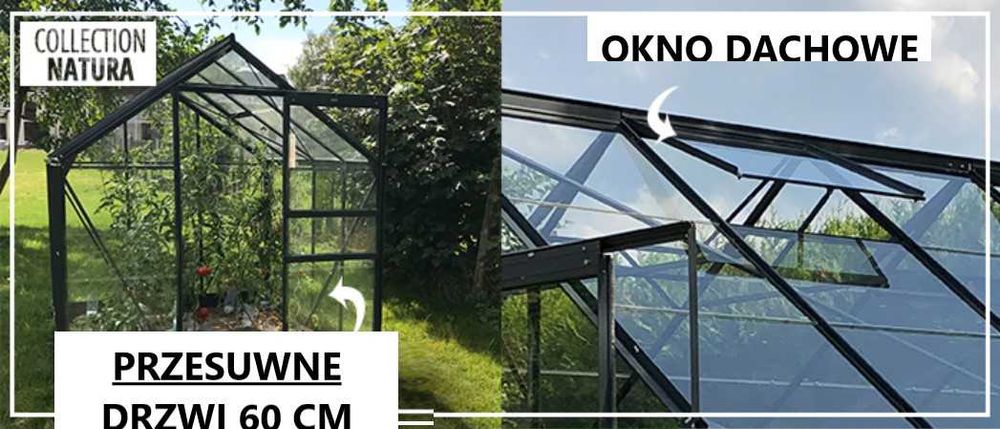 Szklarnia ogrodowa LAMS ALLIUM  S2020 Szkło hartowane Dostawa w cenie