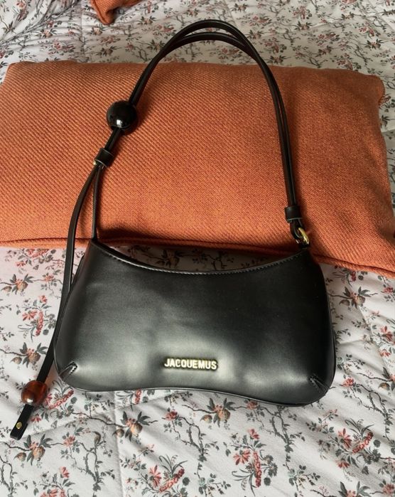 Jacquemus Le Bisou Leather Handbag Black