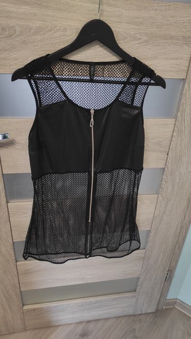 Damska bluzka top siatka zamek rozmiar 38/M