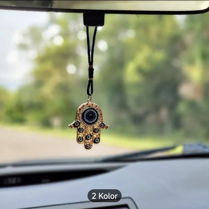 Złoty Turecki wiszący Amulet dłoni Fatimy