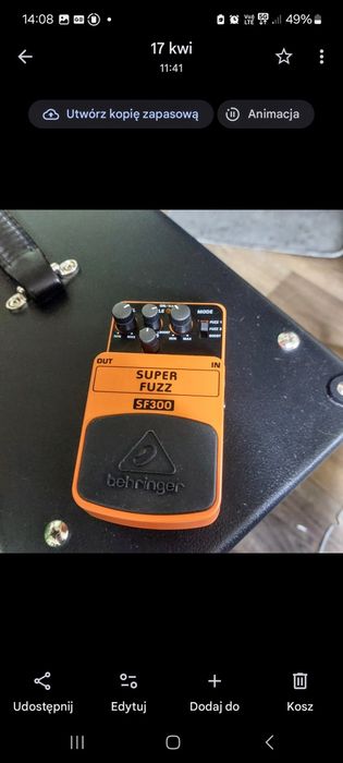 Super FUZZ Behfringer do gitary