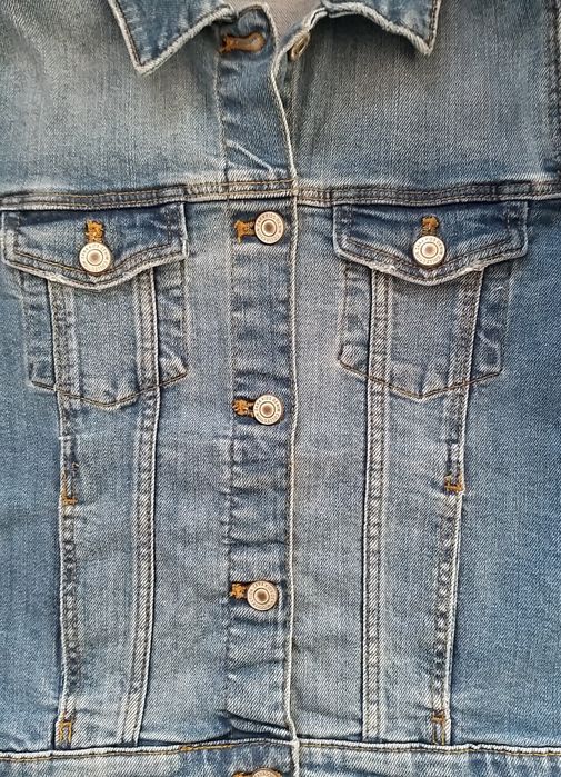 Zara kurtka jeans dziewczęca 140