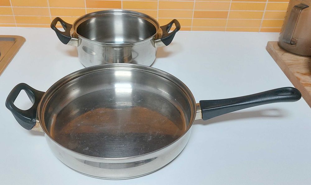 Conjunto fritadeira e tacho