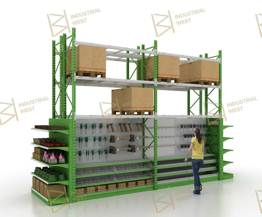Палетні стелажі, складські стелажі, стелажі посилені, стелажі в гараж,