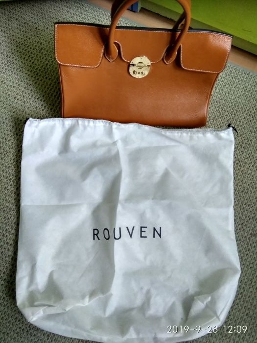 Skóra Nowa skórzana torba ROUVEN