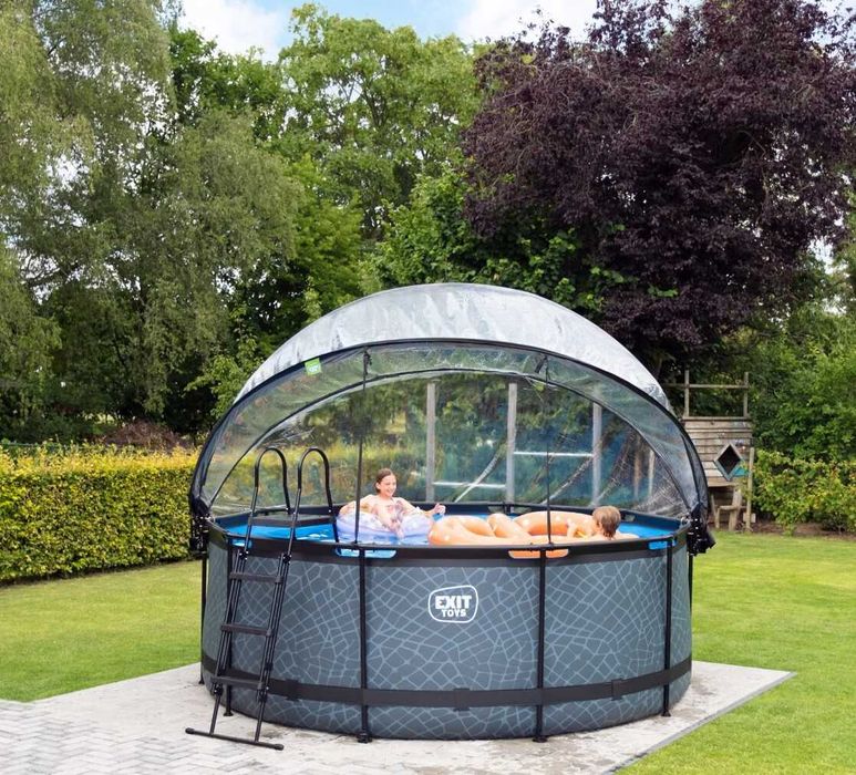 Розпродаж! Басейн з куполом EXIT 427х122 см (пісочний фільтр)