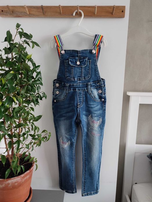 Ogrodniczki dziewczęce roz. 104/110